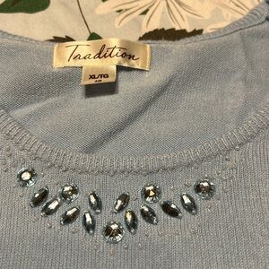 Traditions sleeveless sweater size XL